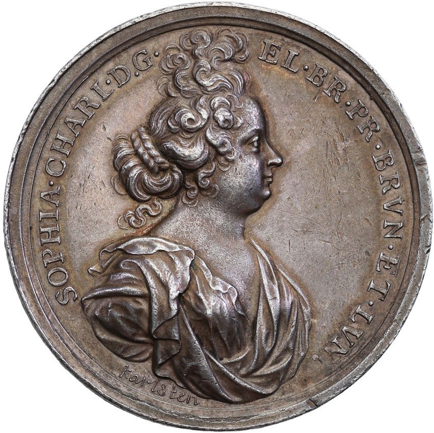 Niemcy, Brandenburgia – Prusy, medal 1691 SREBRO